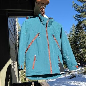 Children's Teal and Orange Outdoor Jacket